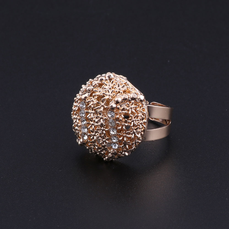 Dubai Gold Bunte Halskette Armband Braut Kristall Schmuck Sets Für Frau Ohrringe Ring Party Geschenke Zubehör_voghion.com