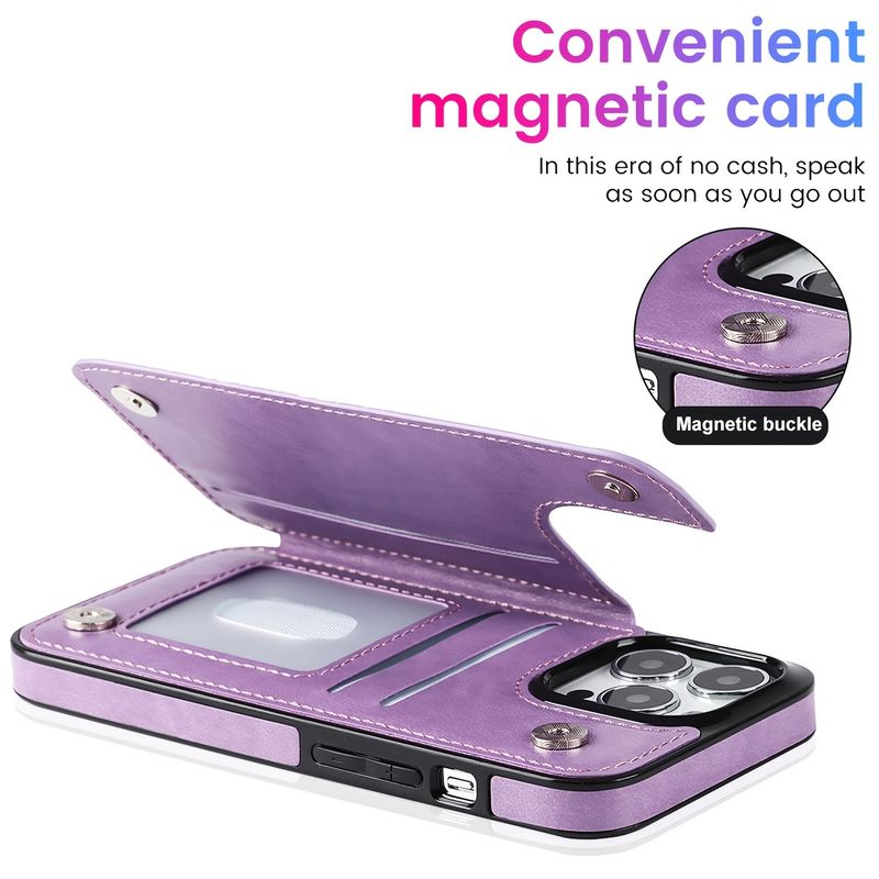 Étui en cuir gaufré pour iPhone 14, 13, 12, 11 Pro, XS, X Max, XR, 8, 7 Plus, SE 2020, 2022, coque antichoc de luxe_voghion.com