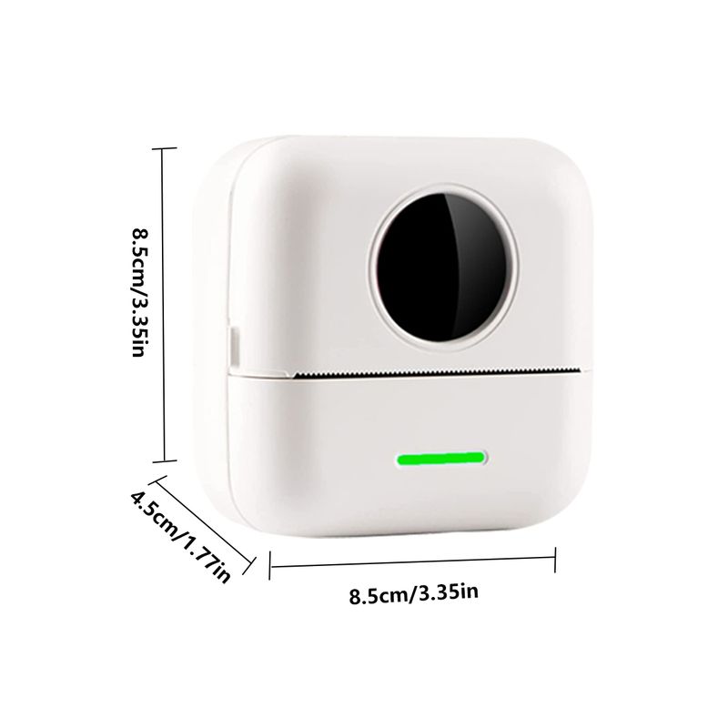 Mini kieszonkowa drukarka Bezprzewodowa drukarka termiczna BT, Mini drukarka fotograficzna z 11 rolkami na prezent Notatki do nauki Praca Zdjęcie Zdjęcie Memo_voghion.com