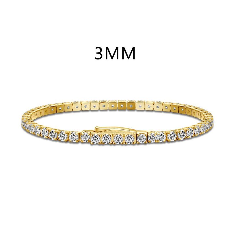 Bracciale tennis di lusso di alta qualità con chiusura nascosta in argento puro Linglang S con diamanti per donna, intarsiato con zirconi_voghion.com