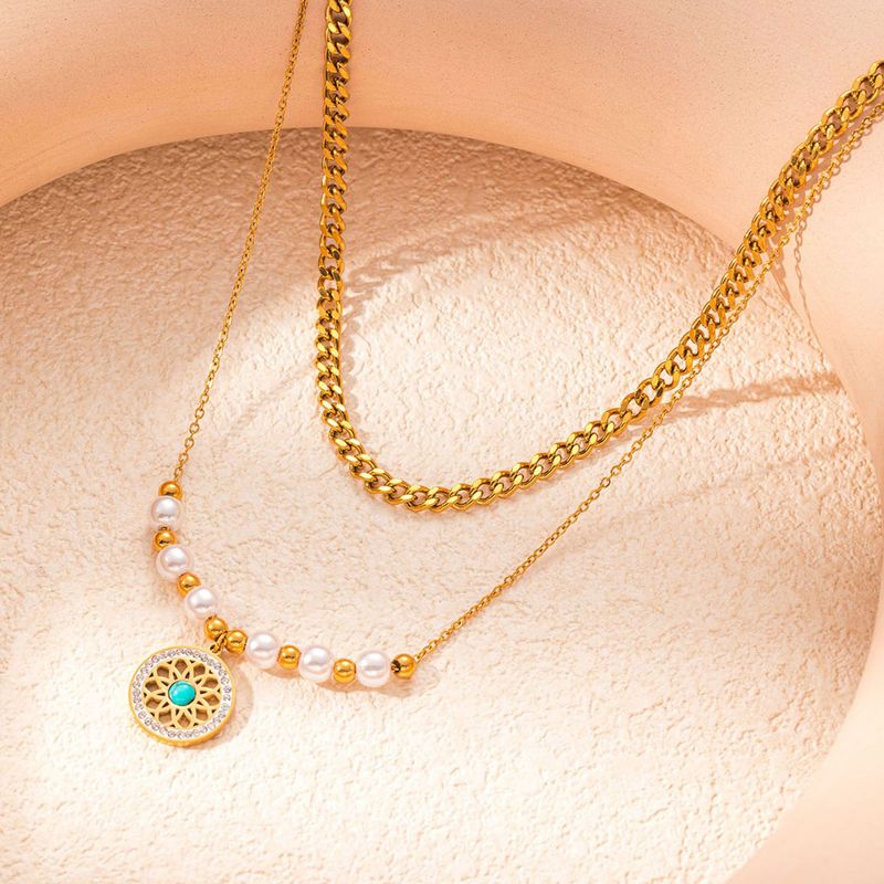 Großhandel Schmuck Grundlegende Herzform Titan Stahl Überzug Anhänger Halskette_voghion.com