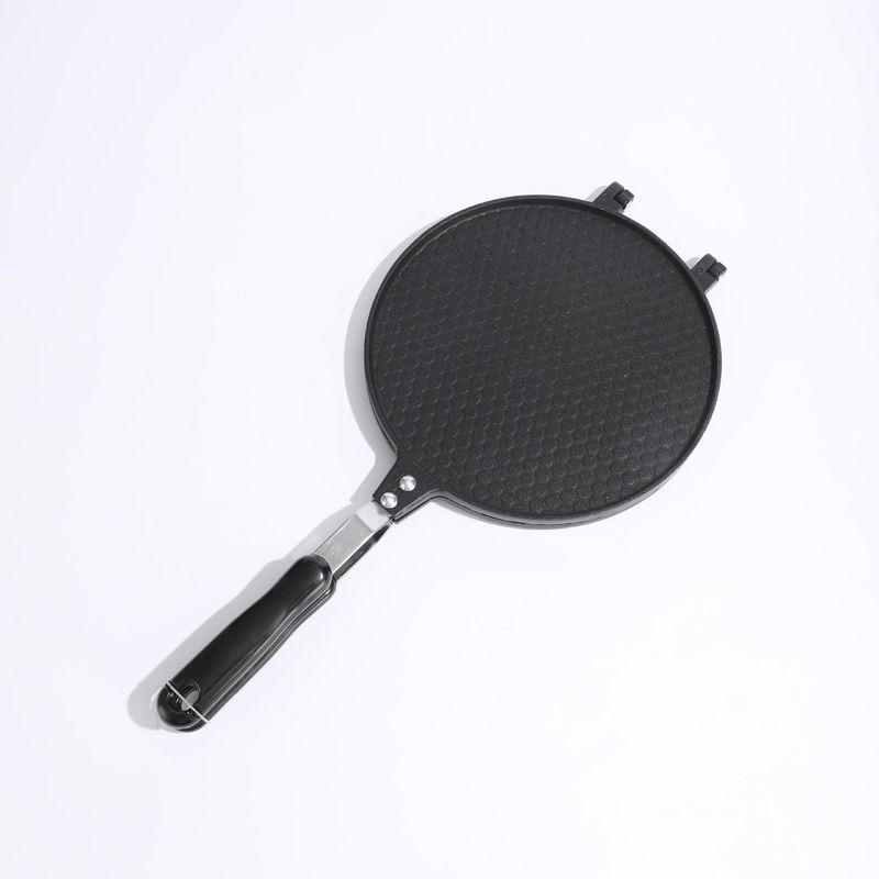 Non-Stick Egg Roll Waffle Cone Maker For Home Baking - Round Cake Cookie Mold With 17cm & 22cm Patterned & Plain Designs_voghion.com