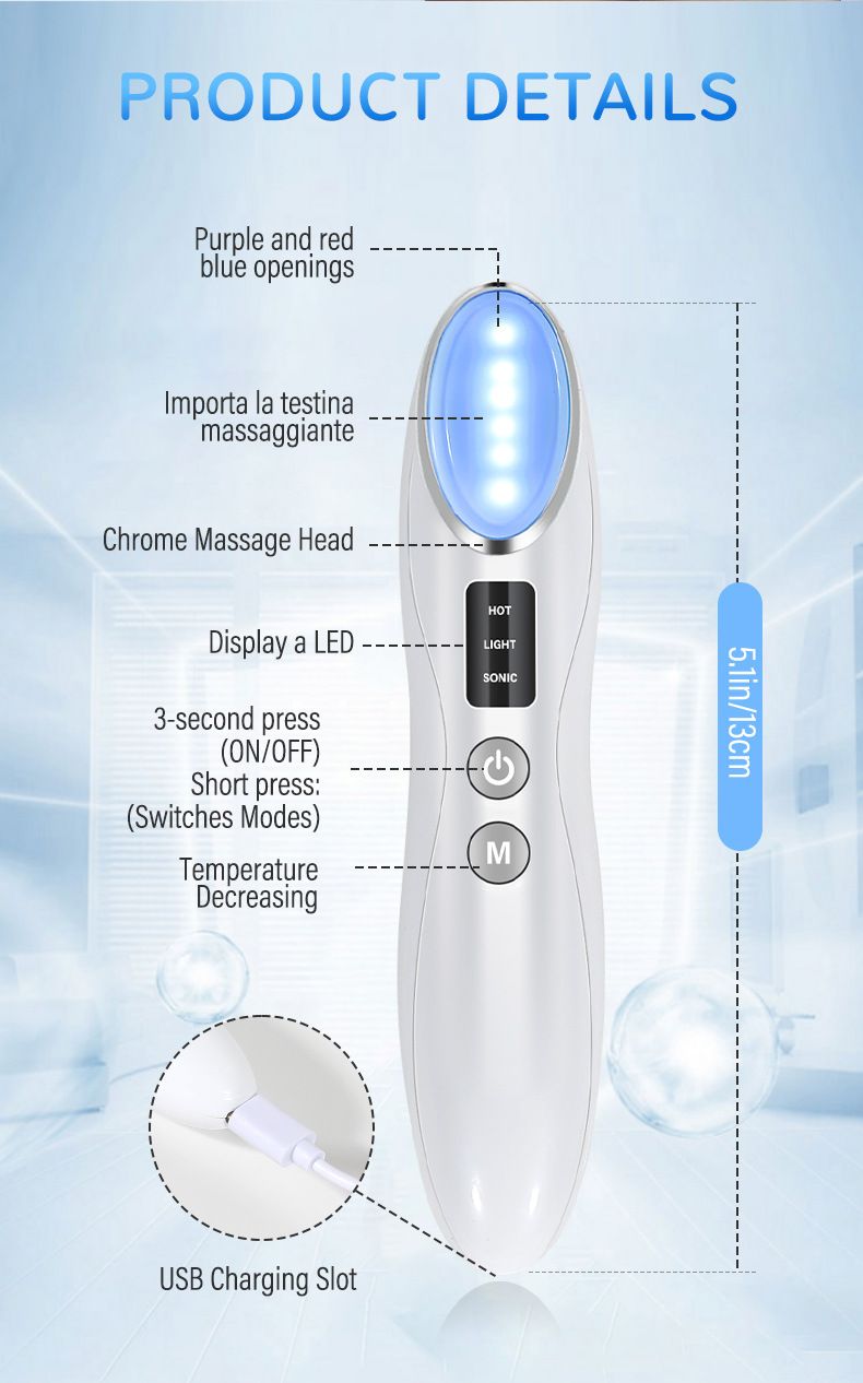 Augenstift Mikrostrom in Vibrationsmassage Home Beauty Instrument Verblassen Augenringe Augenmuster Schönheitsinstrument_voghion.com