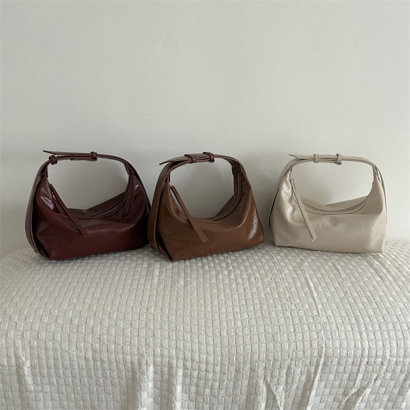 Borsa a mano in stile coreano per donna 2024, nuova borsa a tracolla in pelle scamosciata, versatile e semplice_voghion.com
