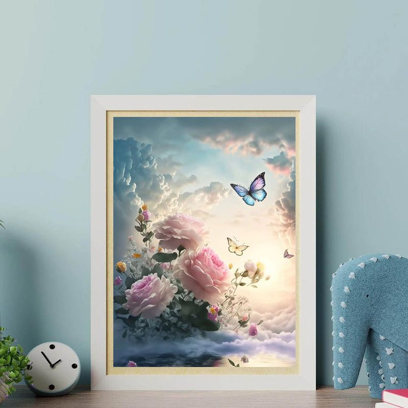 DIY diamantmaleri, 30 * 40 cm (gratis high-end guldbelagt mønster fotoramme)_voghion.com