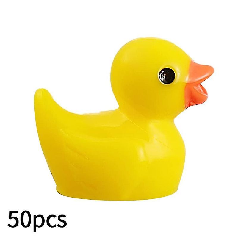 Mini žute patke pačići sitne patkice vrtni krajolik akvarij kućica za lutke biljke u saksiji ukras_voghion.com