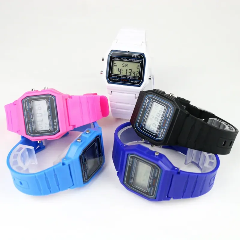 Sport LED Digital Uhren Kinder Einfache Kleine Quadratische Zifferblatt Elektronische Silikon Band Mode Lässig herren Uhr Freund_voghion.com