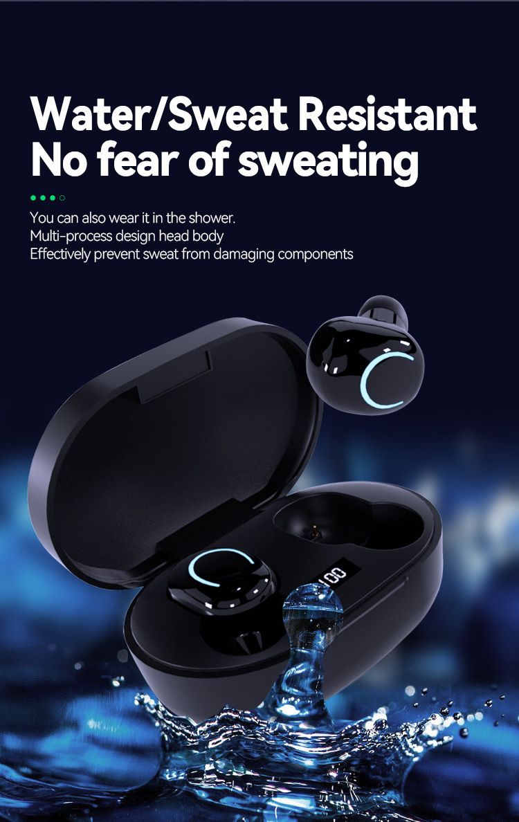Nuovo X12 Auricolare Bluetooth wireless Display digitale 5.3TWS Mini auricolari Auricolari sportivi Auricolare Bluetooth in-ear_voghion.com