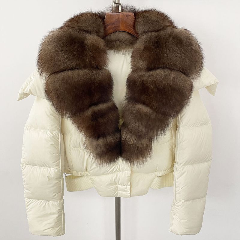 Frauen Kleidung Winter neue stil kleine größe mode warme unten jacke kurze jacke mantel kragen frauen_voghion.com