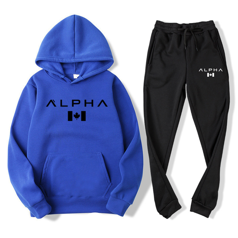 Maglione e pantaloni stampati di marca Chao set da uomo autunno e inverno da uomo con set di due pezzi girocollo in velluto_voghion.com