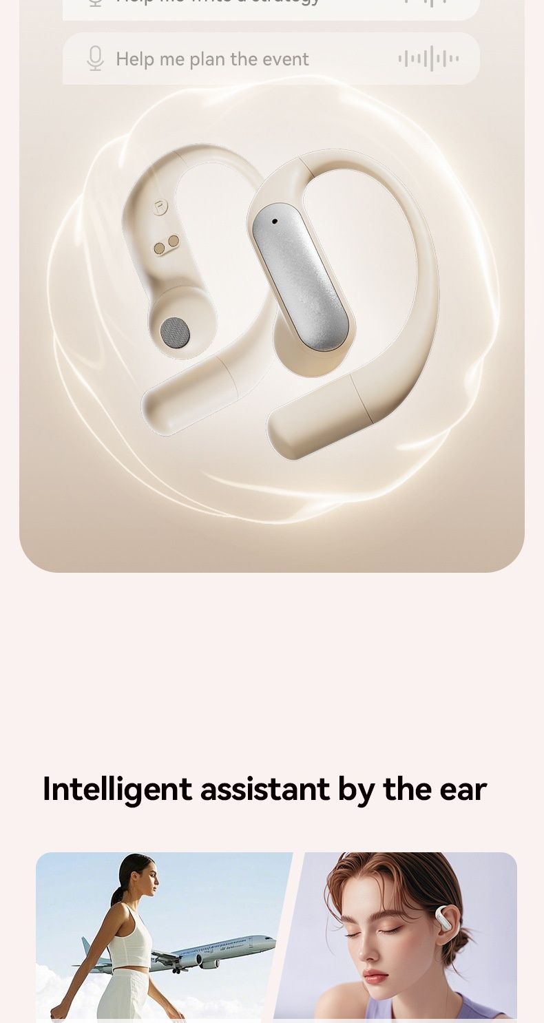 NeoGear M122 Noise Cancelling Long Battery Life Cross-Border 2025 New AI Translation Over-Ear Bluetooth Earbuds_voghion.com