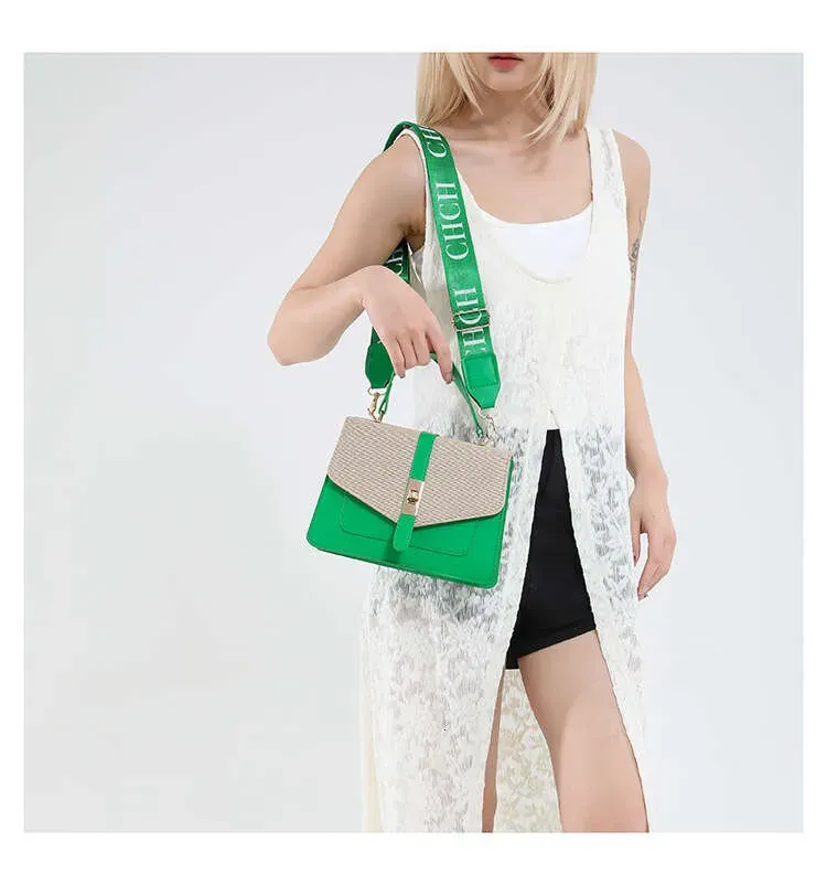 Borsa a tracolla casual piccola quadrata, elegante, con tracolla a tinta unita, tempestata di diamanti, nuova primavera_voghion.com