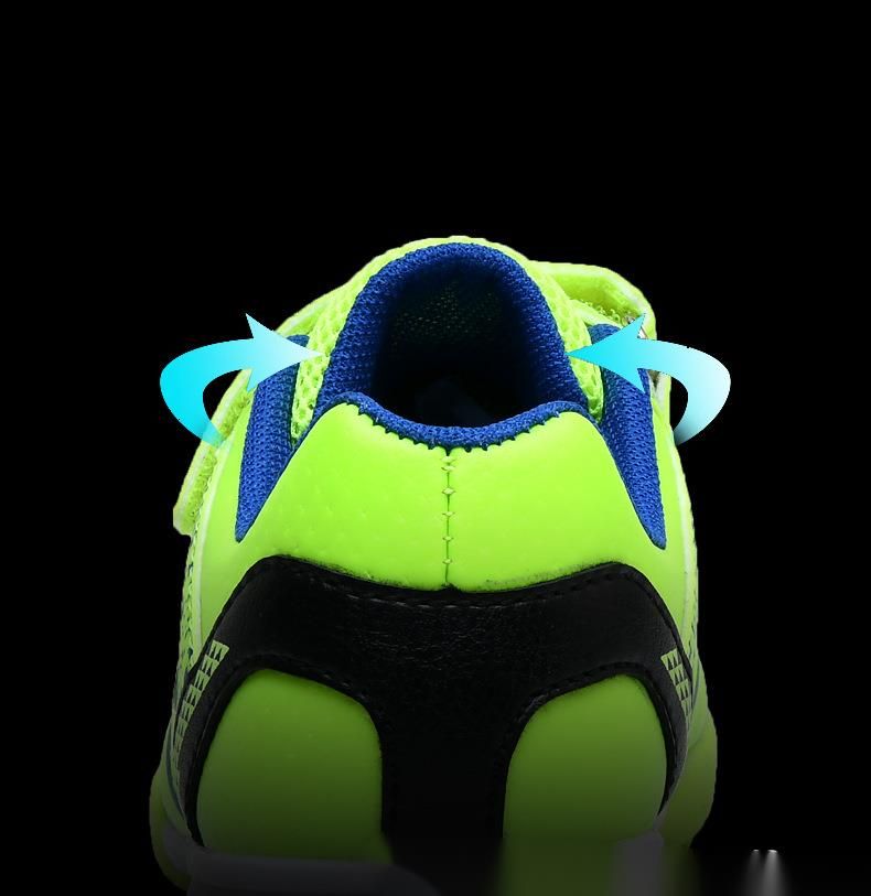 Zapatillas de fútbol para niños con velcro, césped artificial, sin cordones, para niños y estudiantes._voghion.com