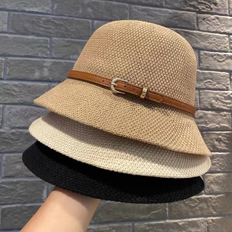 Sombreros de mujer para primavera y verano, protección solar, sombrero de pescador, nuevos, modernos y versátiles, estilo occidental._voghion.com