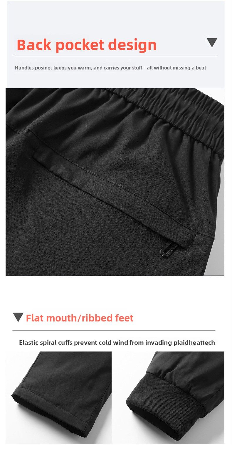 Doudoune épaisse en toile de coton blanc chaud, taille haute, grande taille, doublée polaire, pour hommes, jeunes, adultes et seniors, idéale pour les activités de plein air._voghion.com