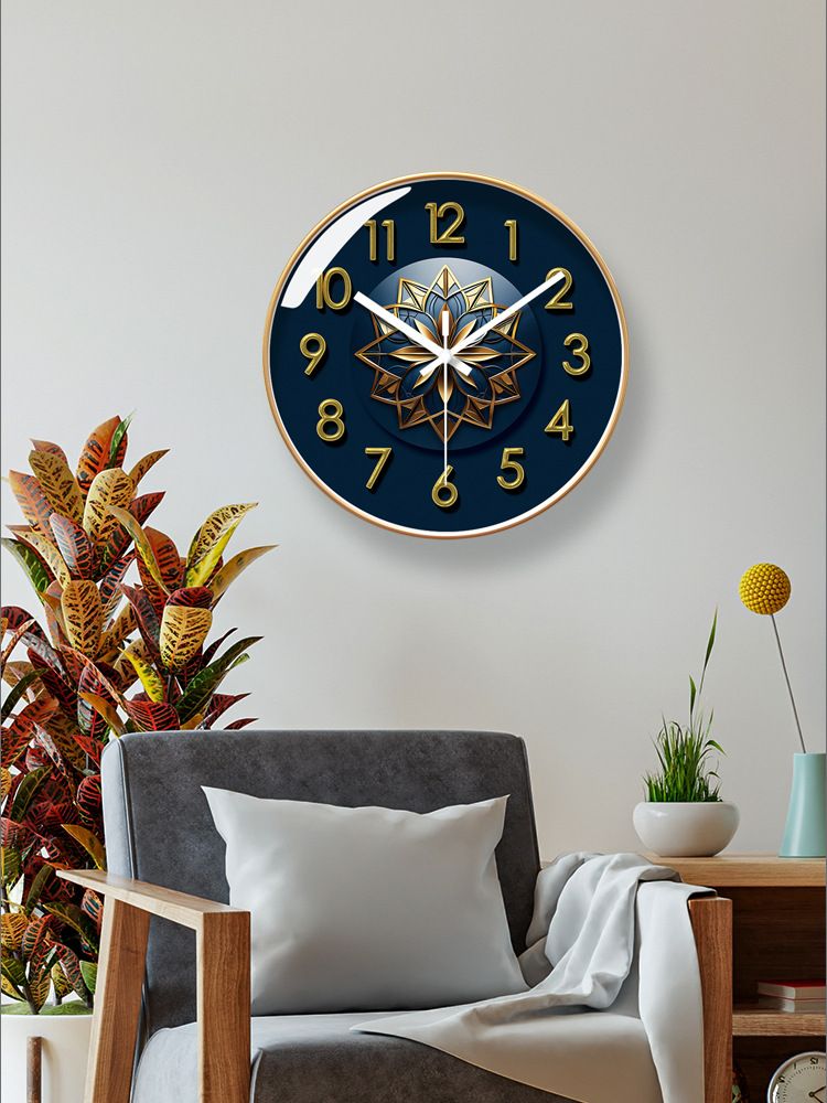 Yipula 7042 Round Silent Living Room Bedroom Wall Fashionable American Style Clock For Home Use_voghion.com