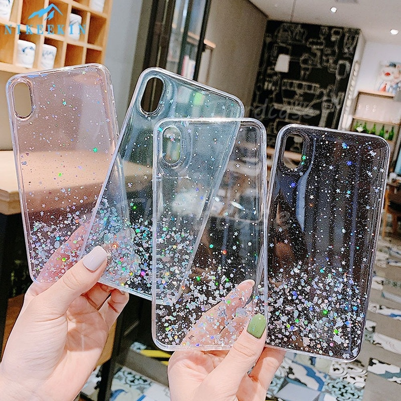 Mi 11 Lite 5G NE Pailletten Silikonhülle für Xiaomi 12 Pro 12X 11T Pro 11i Crystal Glitter Cover POCO M4 Pro F3 X3 NFC M3_voghion.com