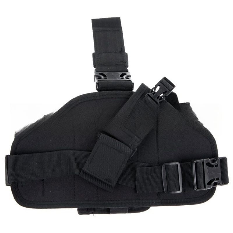 Outdoor Tactical Combination CS Quick Release Gun Holster Waist Hanging Portable Leg Tool Bag_voghion.com