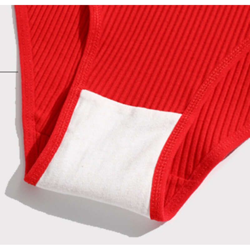 Pantalon triangle en fil de coton pur pour femme, couleur unie, taille basse, dentelle, respirant, double couche, sous-vêtements pour filles_voghion.com