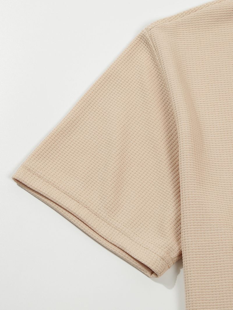 Maglietta polo da uomo con risvolto, nuova, alla moda, in twill di cotone, di grandi dimensioni_voghion.com