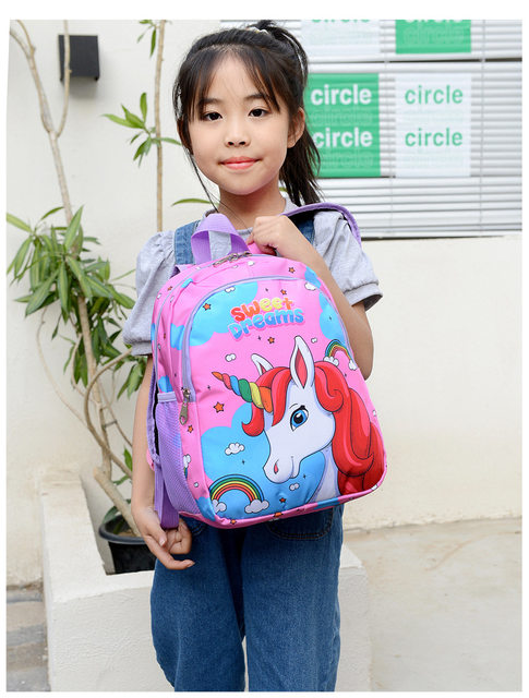 Zaini per ragazzi e ragazze Cartoon Unicorno Zaini per scuola con capacità lager Zaino per scuola materna Zaini per scuola primaria Borsa per bambini Kawaii_voghion.com
