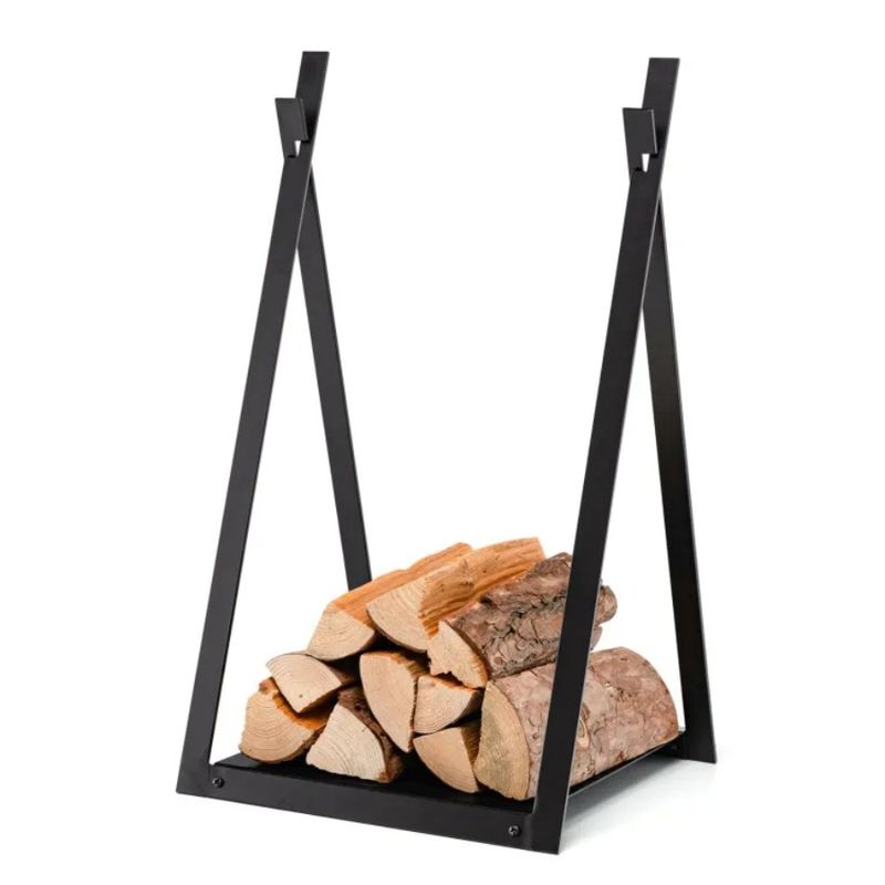Rack Firewood Base For Fire Pit Triangle Raised Fireplace With_voghion.com