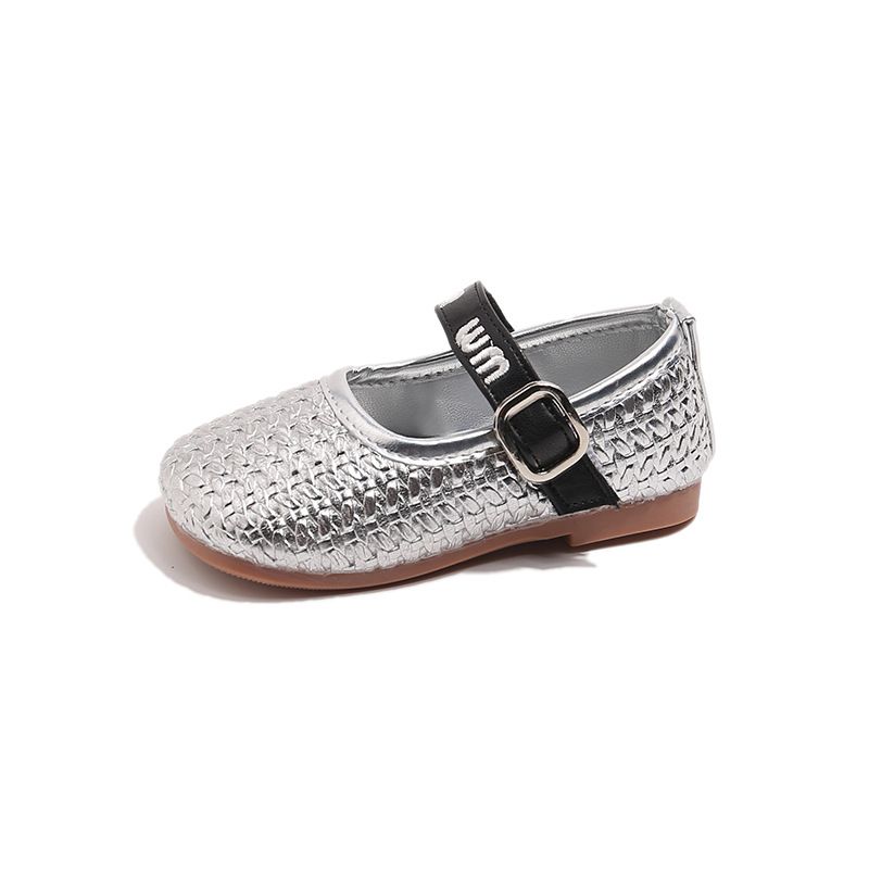 2025 sommer Neue Koreanische Stil Elegante Single Für Kinder, Mädchen Flach Weiche Sohle Vielseitig Leder Schuhe_voghion.com