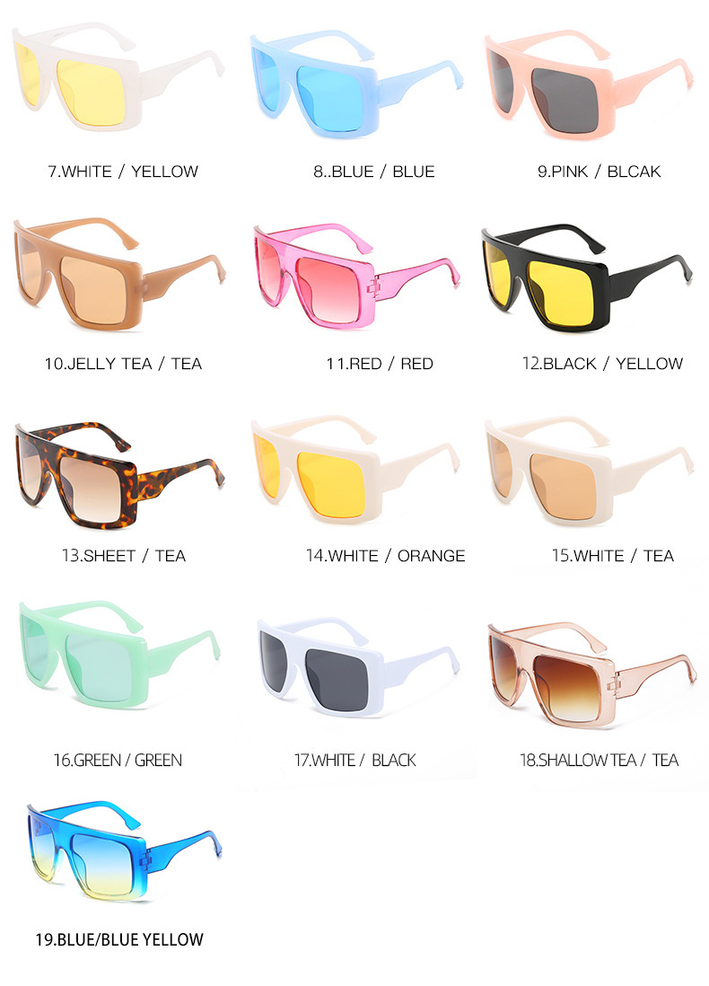 New Europe and the United States trend of fashion mask large frame sunglasses with women's sunglasses_voghion.com