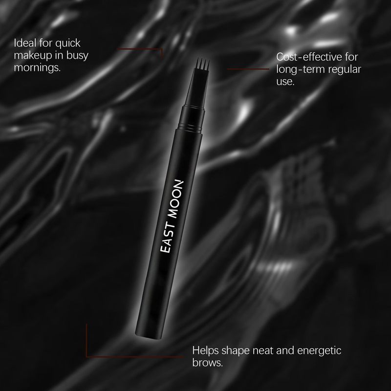 Men's Four-Prong Eyebrow Pencil Daily Color-Enhancing Shaping Natural Smooth Brow_voghion.com