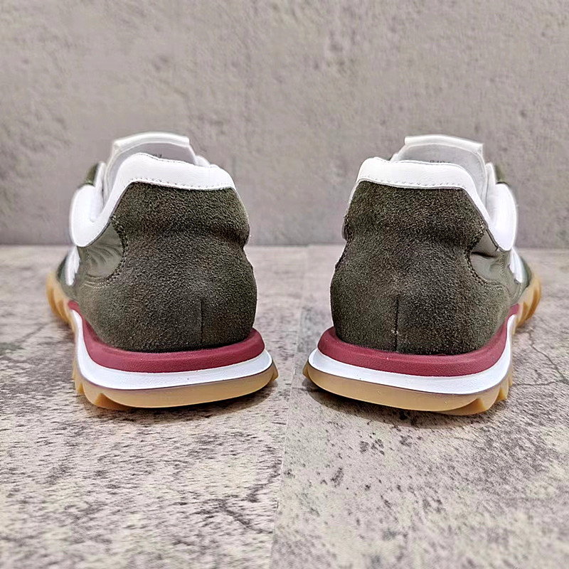Sports Shoes Men's 2023 New Breathable Leather With Ice Silk Cloth Soft Bottom German Training Casual Trend All-Match Forrest Gump_voghion.com