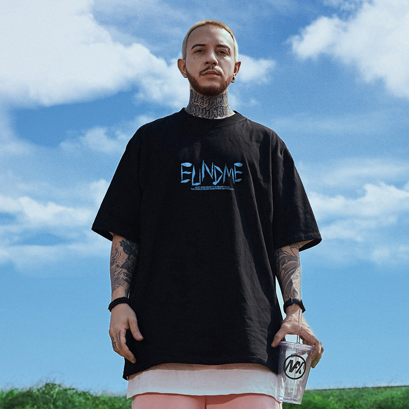 C&J T-shirt muška majica kratkih rukava s modnim printom odjeća do pola rukava 300 kg ljetna majica s pet rukava 8XL_voghion.com
