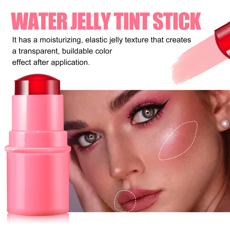 EELHOE fruit jelly red blush lip gloss stick light color natural nude makeup lip matte makeup stick_voghion.com