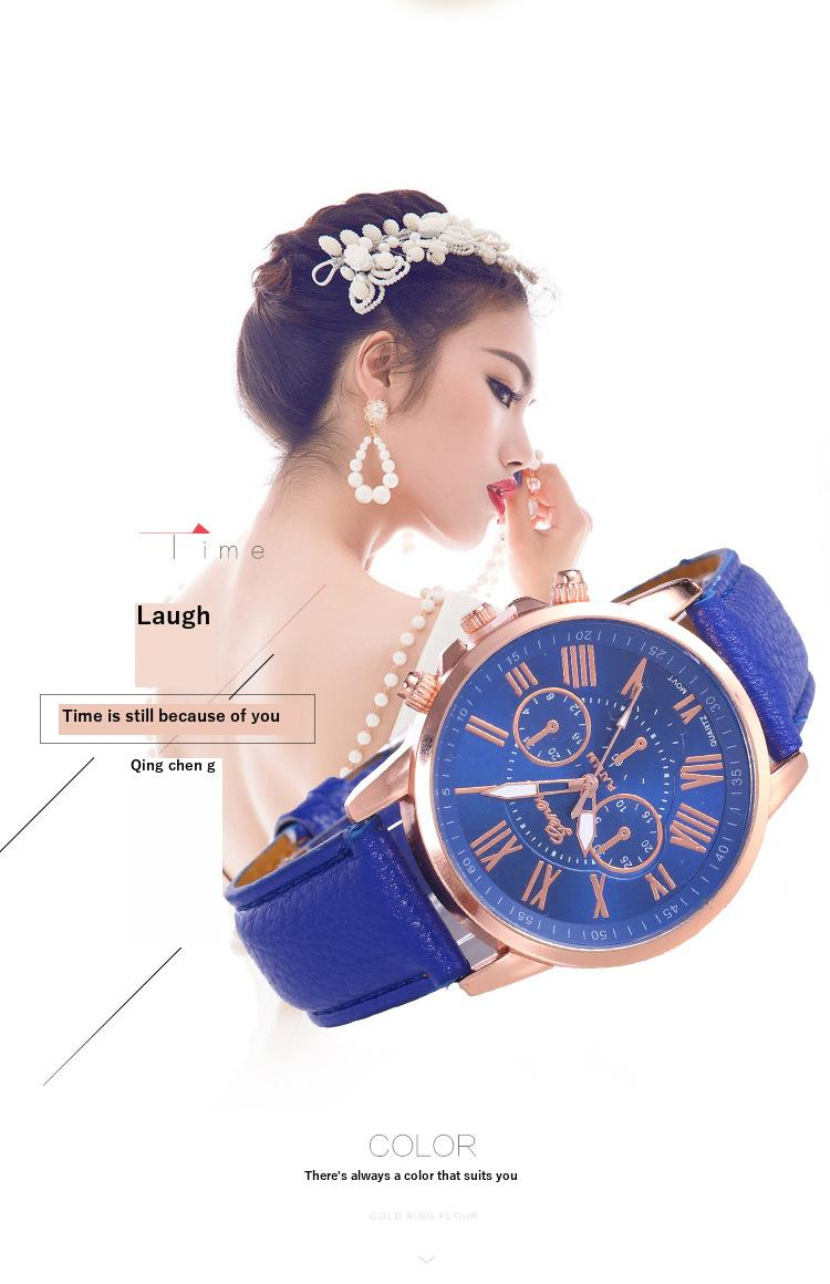 Wristwatch New Ladies Leather Belt Watch Vienna Quartz Watch Leather Belt Fashioned Ladies Watch Mens Watch_voghion.com