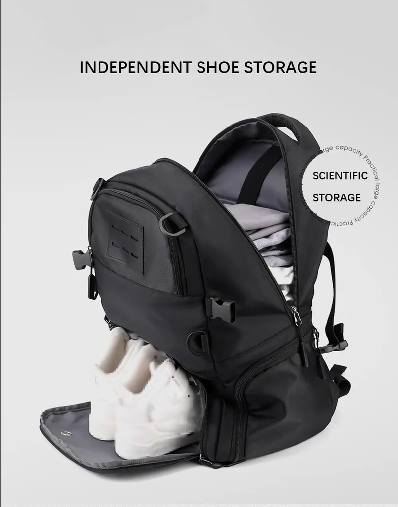 Sportryggsäck Fotbollsväska Pojkar Skolbasketryggsäck med skofack Fotbollsväska Stor ryggsäck Skor_voghion.com