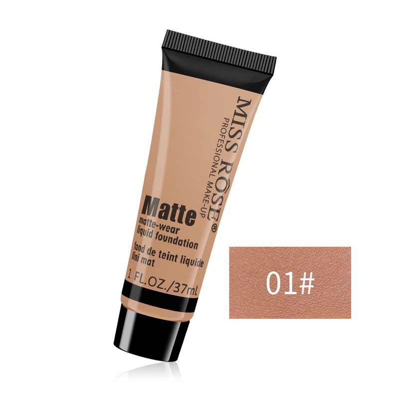 Missrose New Matte Waterproof Concealer Foundation Cream Refreshing Moisturizing Long Lasting Cleansing Liquid Foundation Female 37ML_voghion.com