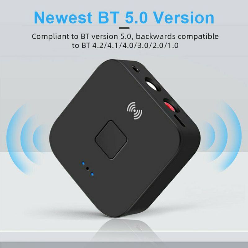 Bluetooth 5.0 RCA Audio Receiver APTX 3,5mm AUX Jack Musik Drahtloser Bluetooth Adapter Mit NFC für Auto TV Computer Lautsprecher_voghion.com
