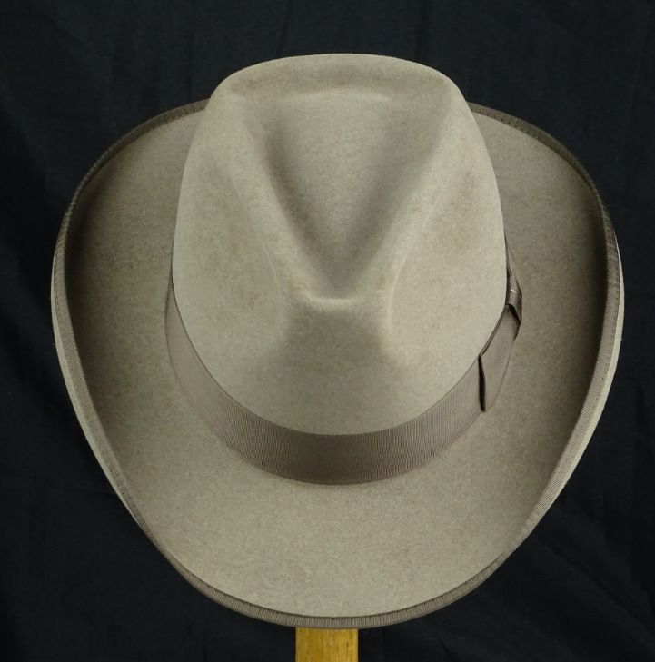 Sheep felt with woven tape decoration top pure wool jazz hat_voghion.com