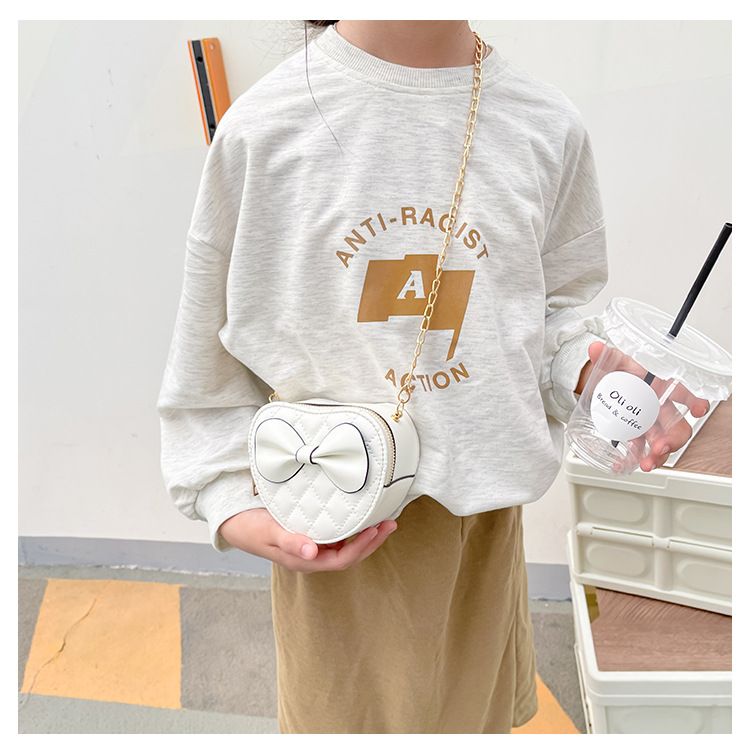 Girls children's hanging women's bow small mini zero wallet, cross bag, diagonal shoulder bag_voghion.com