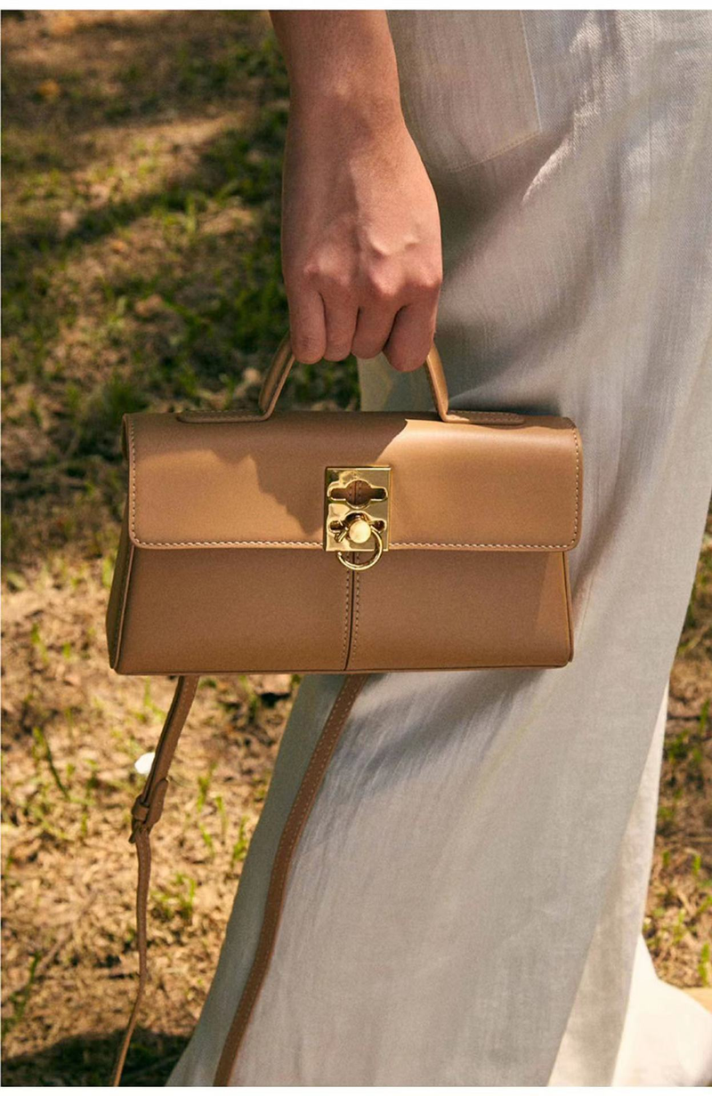 Borsa a tracolla Vantage da donna Borsa a spalla singola per pendolari piccola sensazione in vera pelle_voghion.com