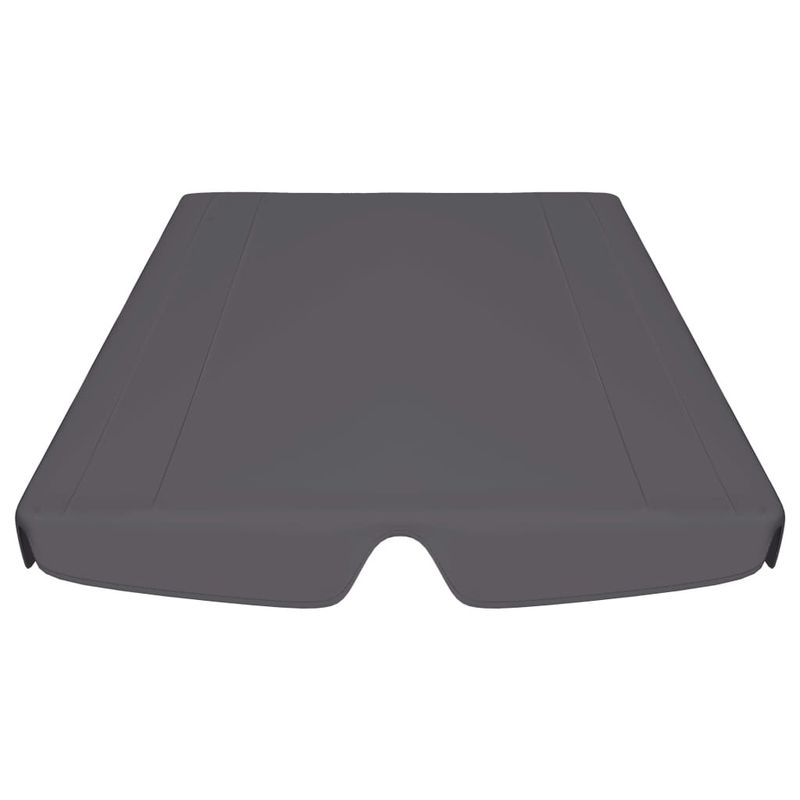 Replacement Canopy for Garden Swing Anthracite 74"/66.1"x43.3"/57.1"_voghion.com