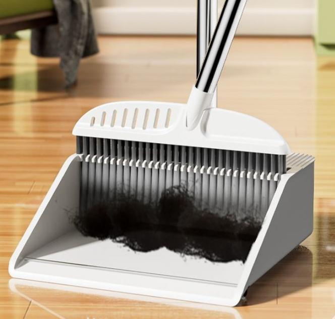und dreiteiliges Besen- und Kehrschaufel-Set, vierteilig, Lazy Hands-Free No-Drill Mop Holder_voghion.com