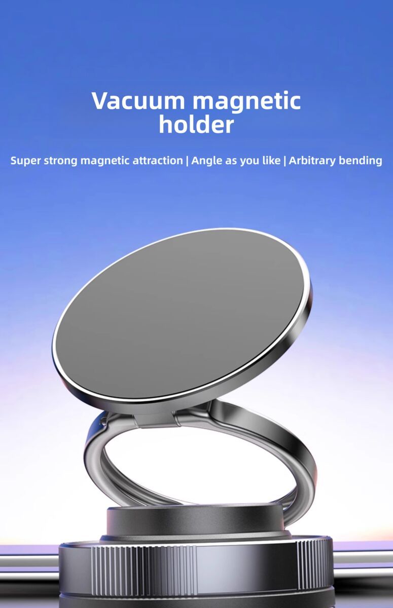2025 New Model Vacuum Magnetic Car Navigation Suction Cup Mount Phone Holder_voghion.com