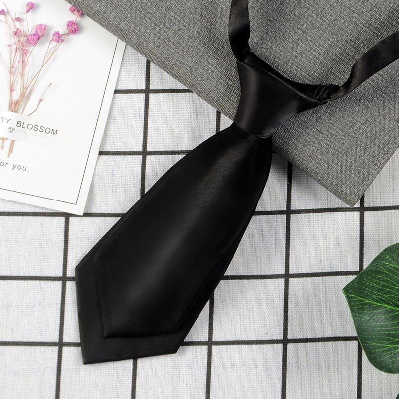 Cravatta a farfalla professionale per uomo e donna, papillon per uniforme scolastica, pantaloncini corti a doppio strato stile college Ins_voghion.com