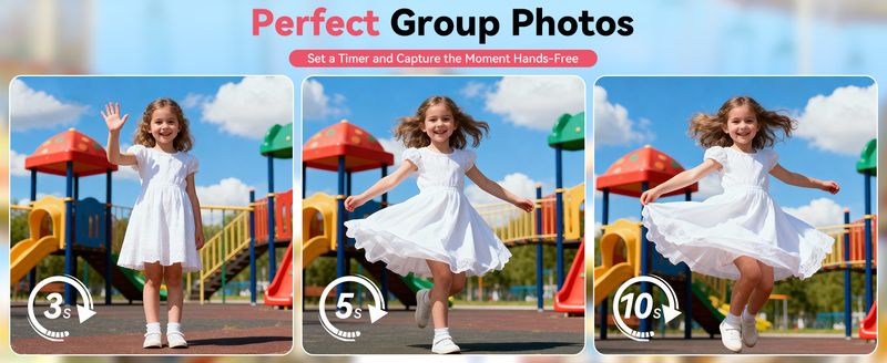 Digitale 4K-camera voor kinderen: 48 MP roze tienerfotografie, kerstcadeaus, verjaardagscadeaus voor meisjes, 16x zoom, vloggen - Compactcamera 6 7_voghion.com