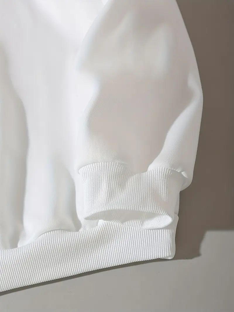 Conjunto feminino com capuz e calça jogger com estampa de carinha sorridente – 9019 Conjunto esportivo gráfico (branco/preto, tamanhos P-XXG)_voghion.com