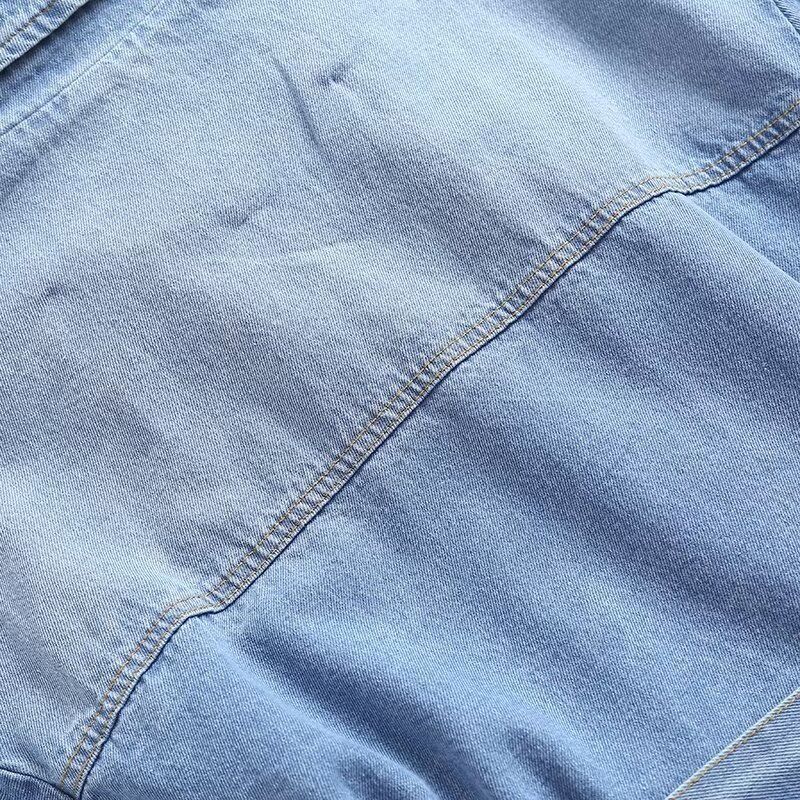 Women's Spring And Autumn New Loose Double-Breasted Belted Denim Trench Coat British Style_voghion.com