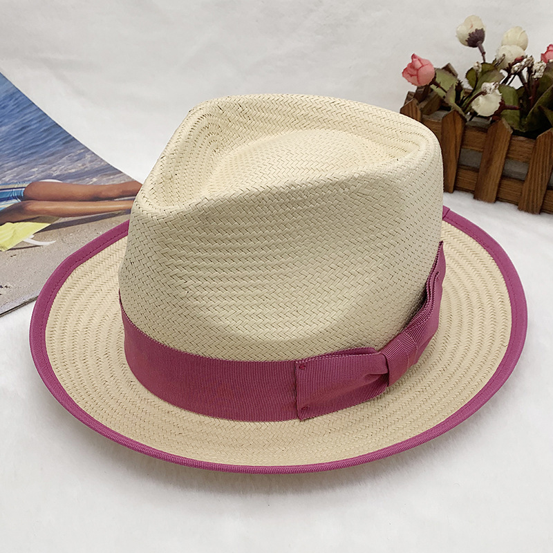 classic and fashionable hand-woven jazz hats for men and women, sun hats, straw hats, spring and summer hats_voghion.com