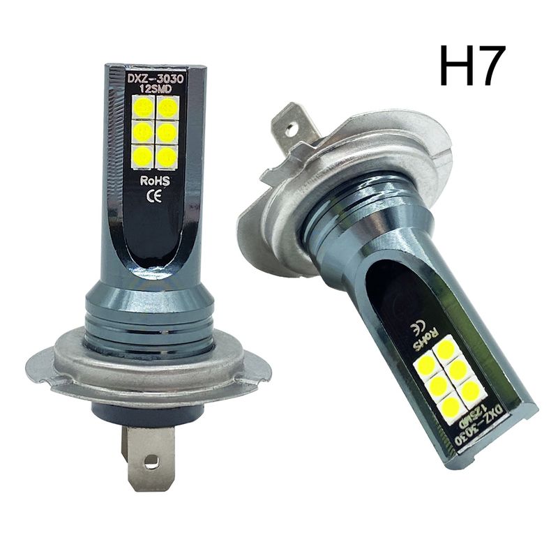 2Pcs H4 H7 LED Headlight H11 H8 H9 H10 H1 H3 Car Fog Light Bulbs 9005 9006 Auto Driving Running Lamps 12000LM 80W 12V_voghion.com