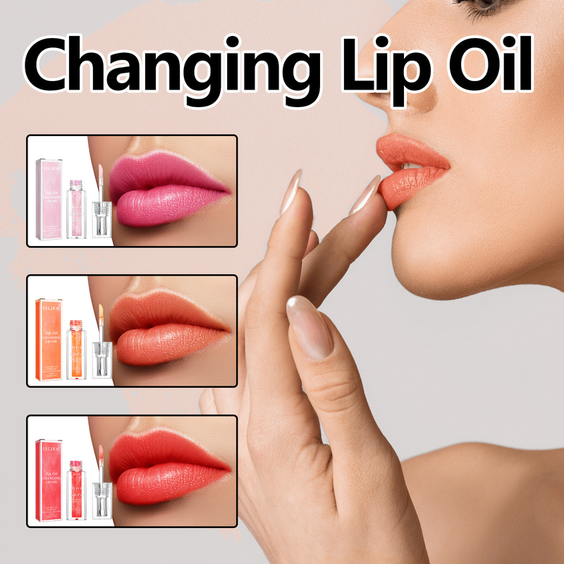 Aceite labial que cambia de color EELHOE, atenúa las líneas de los labios, hidrata, exfolia y da volumen a los labios en varios colores._voghion.com