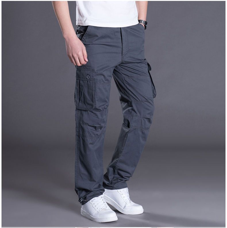 American Style Outdoor Men' Spring Summer Thin Caual Multi-Pocket Hiking Cargo Looe Pant Wear-Reitant Work_voghion.com